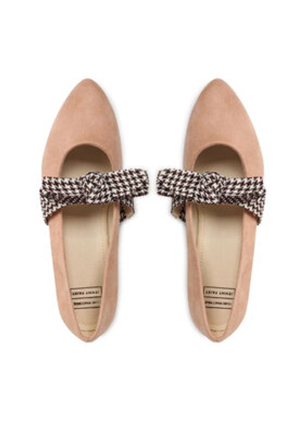 Jenny Fairy Baleriny WS2108-04 Beżowy. Kolor: beżowy. Materiał: materiał