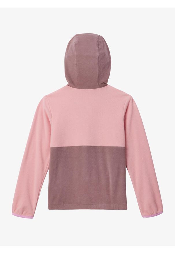 columbia - Bluza z kapturem chłopięca Columbia Back Bowl Lite Half Zip Hoodie. Typ kołnierza: kaptur. Kolor: różowy. Sport: turystyka piesza