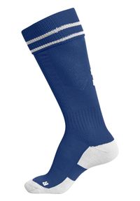 Getry piłkarskie dla dorosłych Hummel Element Football Sock. Kolor: biały, wielokolorowy, niebieski. Sport: piłka nożna