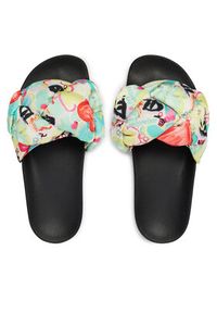 Love Moschino - LOVE MOSCHINO Klapki JA28312G0OIW480A Kolorowy. Materiał: materiał. Wzór: kolorowy #4