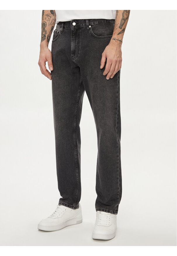 Calvin Klein Jeans Jeansy Authentic J30J324830 Czarny Straight Fit. Kolor: czarny