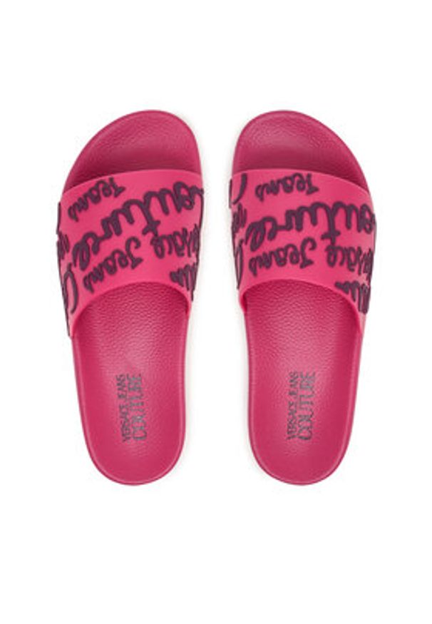 Versace Jeans Couture Klapki 79VA3SQ1 Różowy. Kolor: różowy