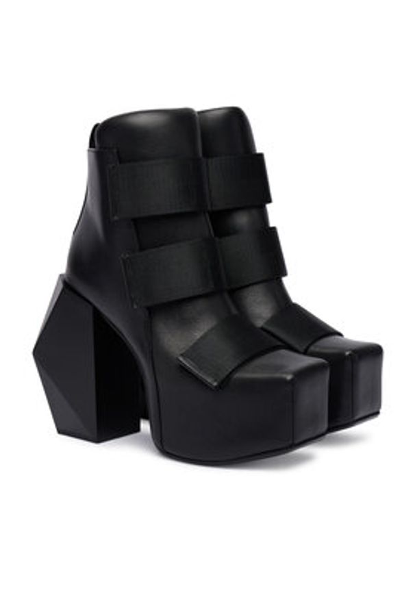 United Nude Botki Stage Tron 109420116 Czarny. Kolor: czarny. Materiał: skóra
