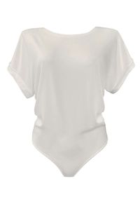 LEMISS - Body t-shirt Yara Cream White. Okazja: na co dzień. Kolor: biały. Materiał: dzianina, materiał. Styl: casual