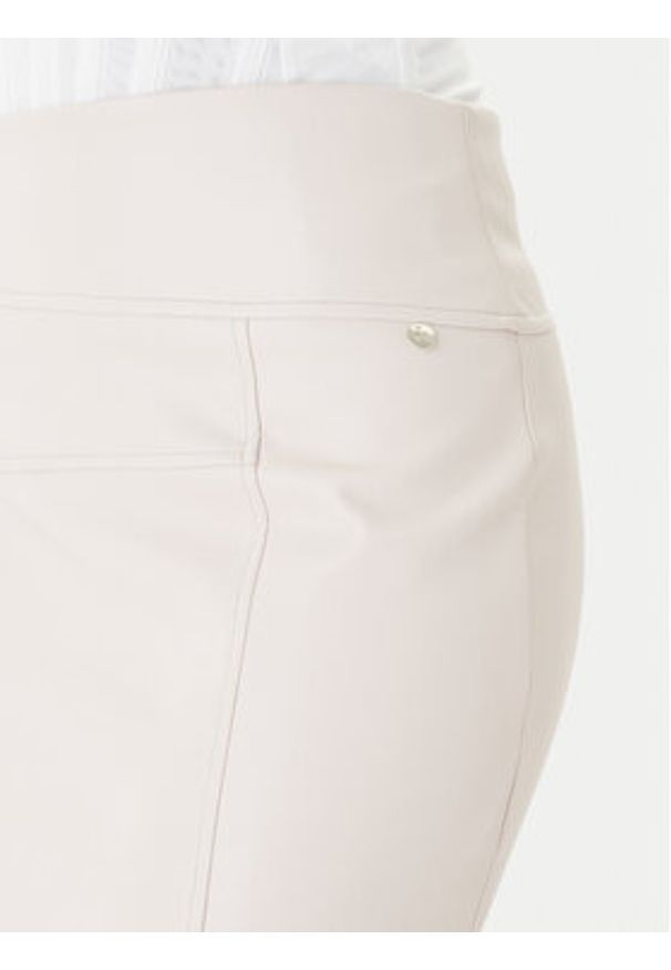 Rinascimento Spódnica z imitacji skóry CFC0127468003 Beżowy Slim Fit. Kolor: beżowy. Materiał: skóra