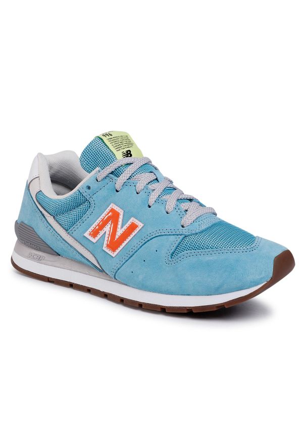 Sneakersy New Balance CM996URB Niebieski. Kolor: niebieski. Materiał: zamsz, skóra