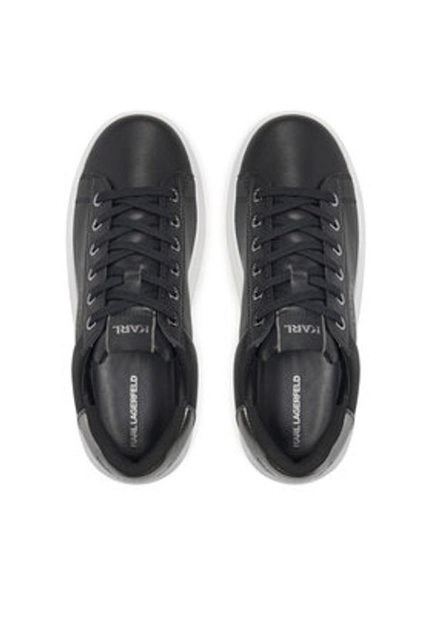Karl Lagerfeld - KARL LAGERFELD Sneakersy KL62538K Czarny. Kolor: czarny. Materiał: skóra
