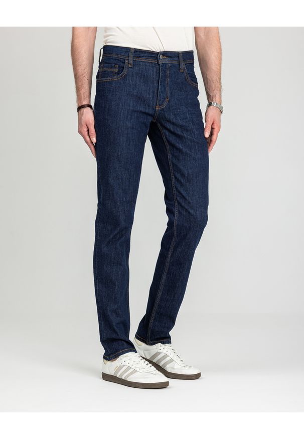 Męskie Spodnie Jeansowe Mustang Style Washington Straight Denim Blue 1018017 5000 901