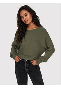 only - ONLY Sweter Adaline 15226298 Zielony Regular Fit. Kolor: zielony. Materiał: wiskoza #5