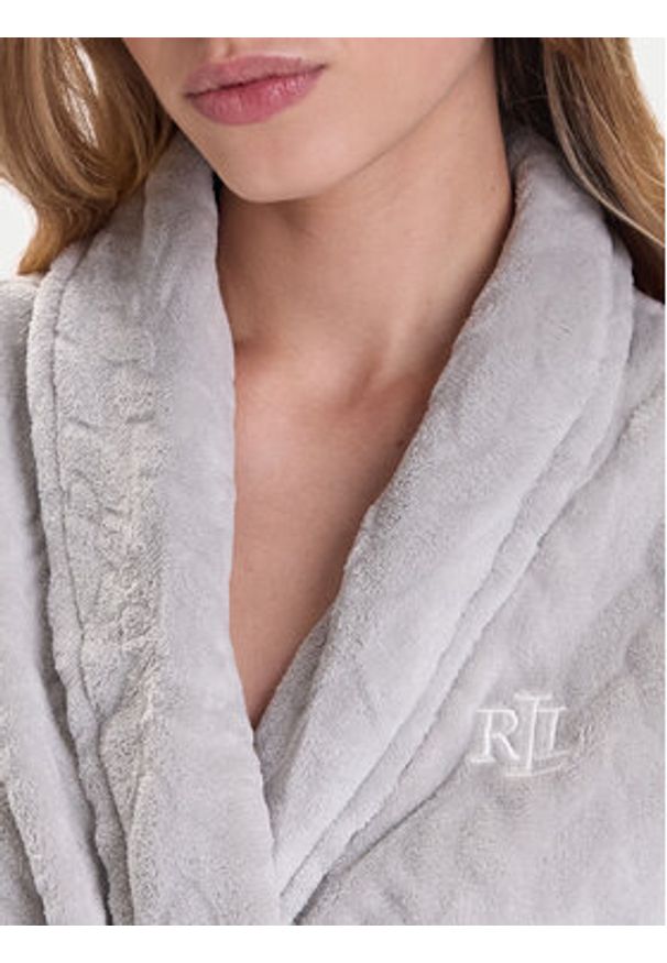 Lauren Ralph Lauren - LAUREN RALPH LAUREN Szlafrok ILN42455F Szary. Kolor: szary. Materiał: syntetyk