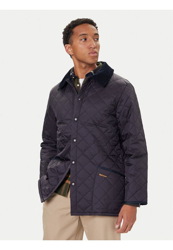 Barbour Kurtka przejściowa MQU0001NY91 Granatowy Regular Fit. Kolor: niebieski. Materiał: syntetyk