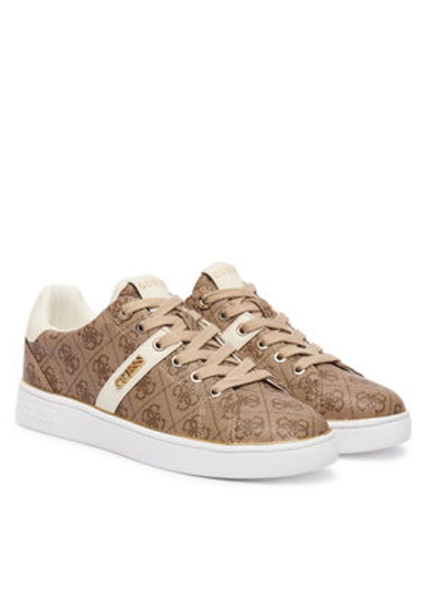 Guess Sneakersy 179118 Beżowy. Kolor: beżowy. Materiał: skóra