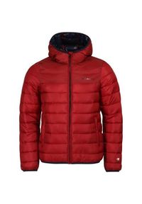 Kurtka uniwersalna dziewczęca Champion Hooded Jacket. Typ kołnierza: kaptur. Kolor: czerwony. Materiał: syntetyk. Styl: klasyczny, sportowy
