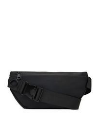 Aeronautica Militare Saszetka nerka 251BO1155CT3588 Czarny. Kolor: czarny. Materiał: skóra