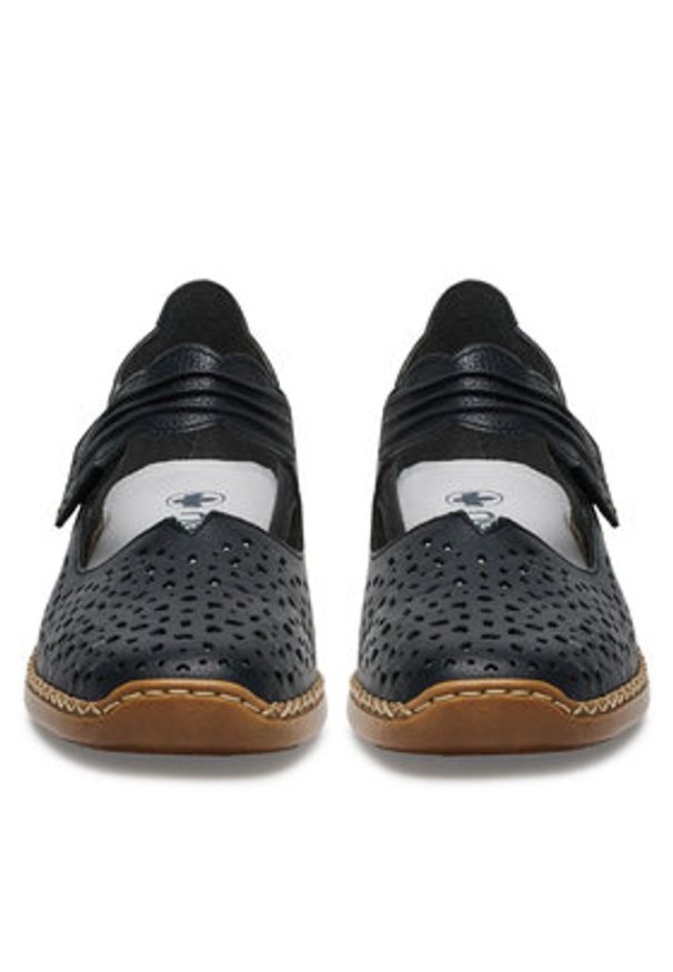 Rieker Półbuty CEO-41399-14 Granatowy. Kolor: niebieski. Materiał: skóra