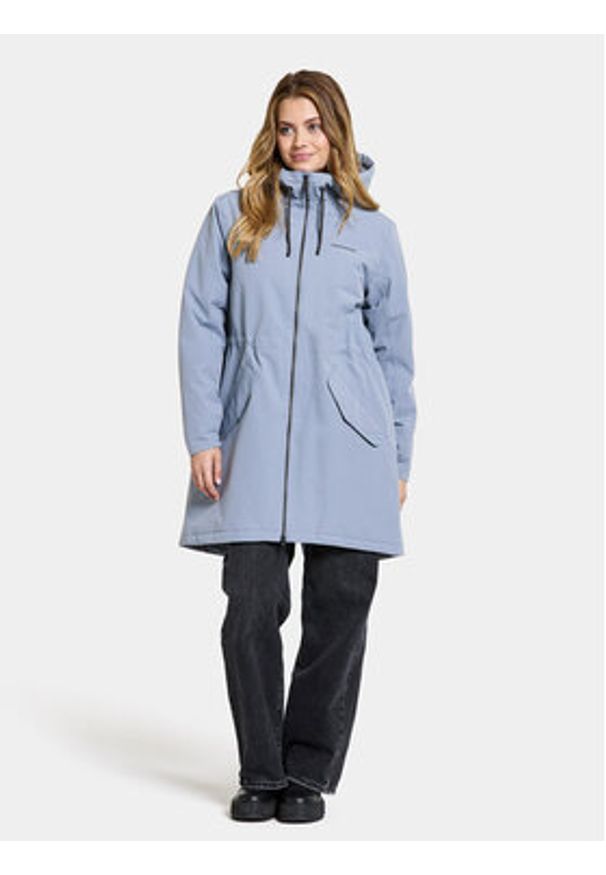 Didriksons Parka Marta-Lisa Wns Prk 2 504823 Błękitny Regular Fit. Kolor: niebieski. Materiał: syntetyk