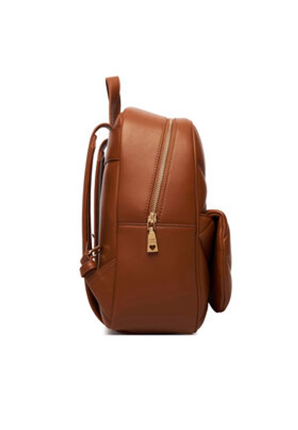Love Moschino - LOVE MOSCHINO Plecak JC4037PP1OLC0200 Brązowy. Kolor: brązowy. Materiał: skóra