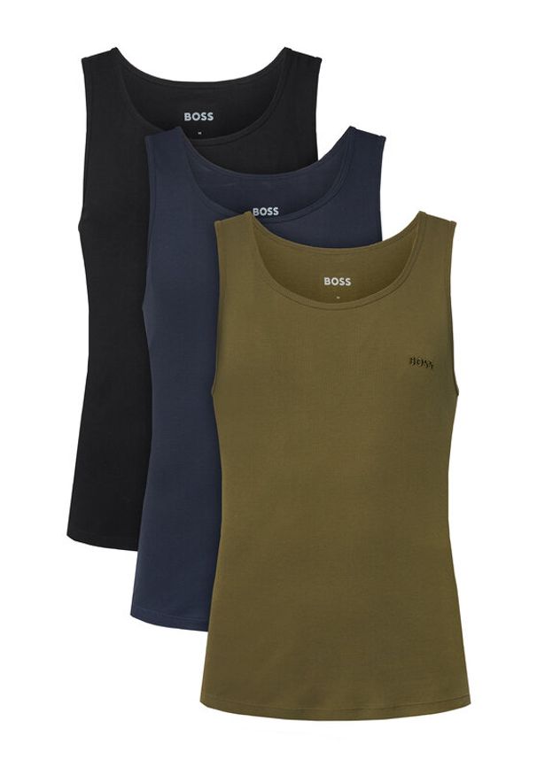 BOSS Komplet tank topów Classic 50542132 Kolorowy Regular Fit. Materiał: bawełna. Wzór: kolorowy