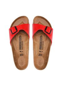 Birkenstock Klapki Madrid Bs 1019460 Czerwony. Kolor: czerwony. Materiał: skóra #5