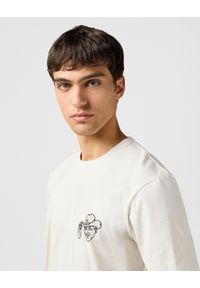 Wrangler - MESKA KOSZULKA WRANGLER SMALL GRAPHIC TEE VINTAGE WHITE 112362805. Styl: vintage #3