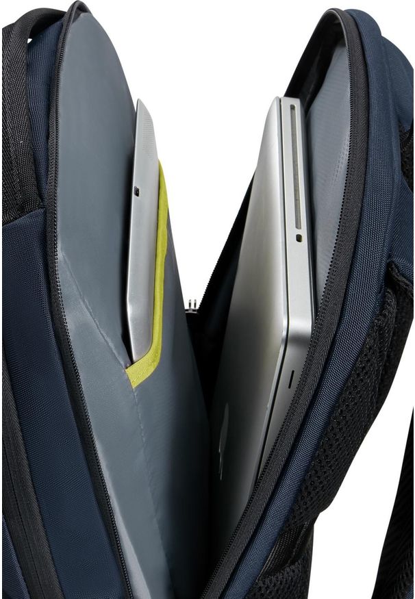 Plecak Samsonite 155195 1090 14.1'' Guardit 3.0 granatowy. Kolor: niebieski. Materiał: materiał, tkanina. Styl: biznesowy, klasyczny, casual