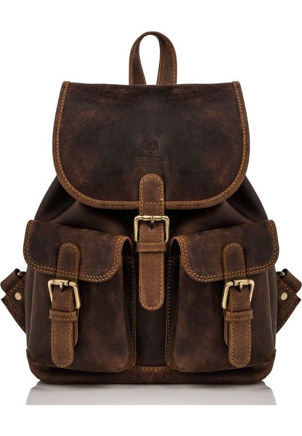 Paolo Peruzzi PLECAK DAMSKI SKÓRZANY PAOLO PERUZZI T-16-BR. Materiał: skóra