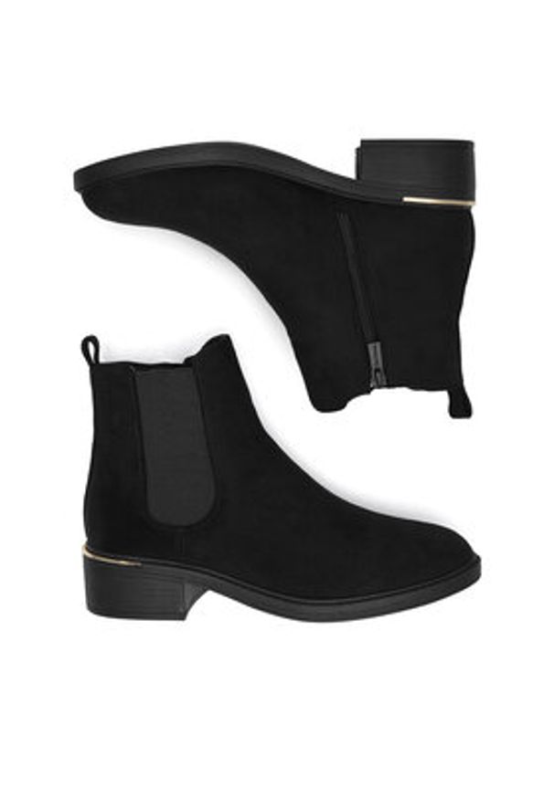 Clara Barson Botki WFA2800-1 Czarny. Kolor: czarny. Materiał: materiał