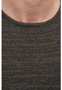 PRODUKT by Jack & Jones - Produkt by Jack & Jones sweter bawełniany męski kolor granatowy. Okazja: na co dzień. Kolor: niebieski. Materiał: bawełna. Długość rękawa: długi rękaw. Długość: długie. Wzór: ze splotem. Styl: casual