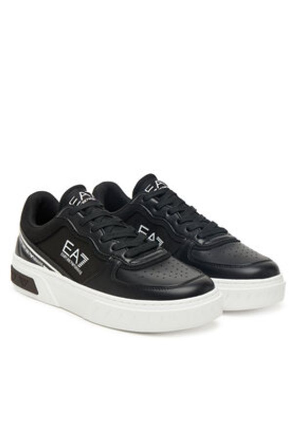 EA7 Emporio Armani Sneakersy 7X000338 AF18614 MC001 Czarny. Kolor: czarny. Materiał: skóra