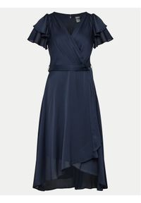 DKNY Sukienka koktajlowa DD4AQ571 Granatowy Regular Fit. Kolor: niebieski. Materiał: syntetyk. Styl: wizytowy #1