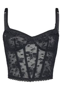 Hunkemöller Biustonosz z fiszbiną Darcy 302364 Czarny. Kolor: czarny. Materiał: syntetyk #4