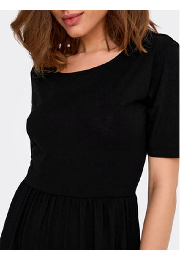 JDY Sukienka codzienna Dalila 15195291 Czarny Loose Fit. Okazja: na co dzień. Kolor: czarny. Materiał: syntetyk. Typ sukienki: proste. Styl: casual