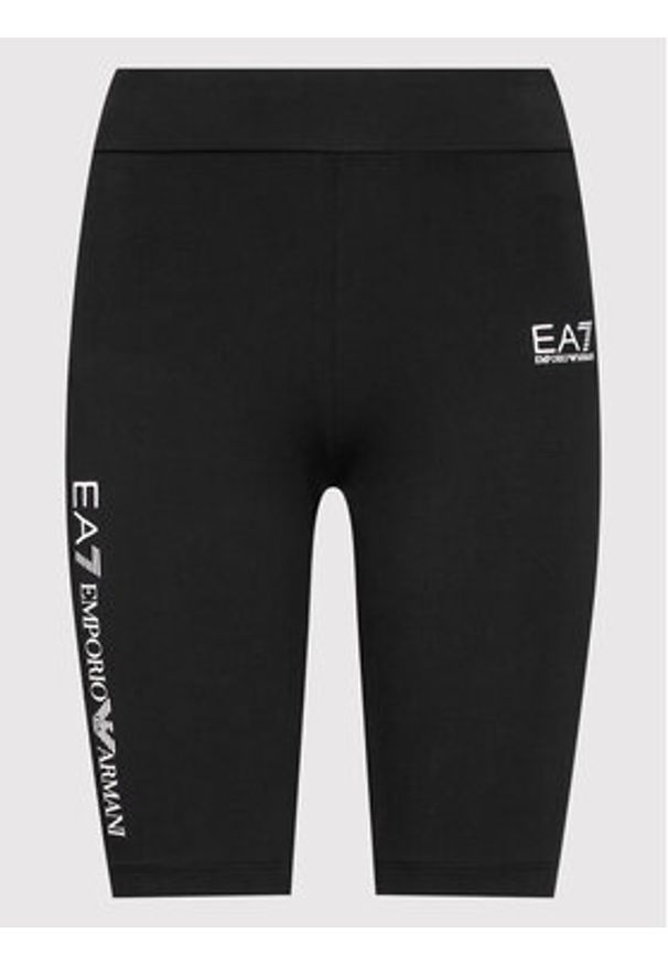 EA7 Emporio Armani Kolarki 6LTS51 TJ01Z 1200 Czarny Slim Fit. Kolor: czarny. Materiał: bawełna