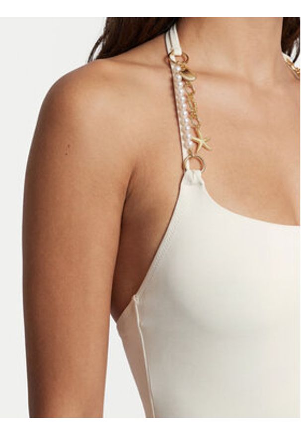 Guess Strój kąpielowy E6GJ02 KF412 Biały. Kolor: biały. Materiał: syntetyk