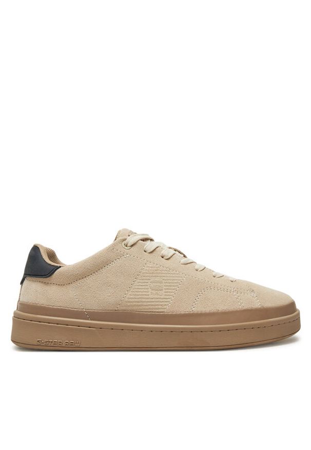 G-Star RAW - G-Star Raw Sneakersy Recruit Cup Low M D26633 Beżowy. Kolor: beżowy. Materiał: skóra, zamsz