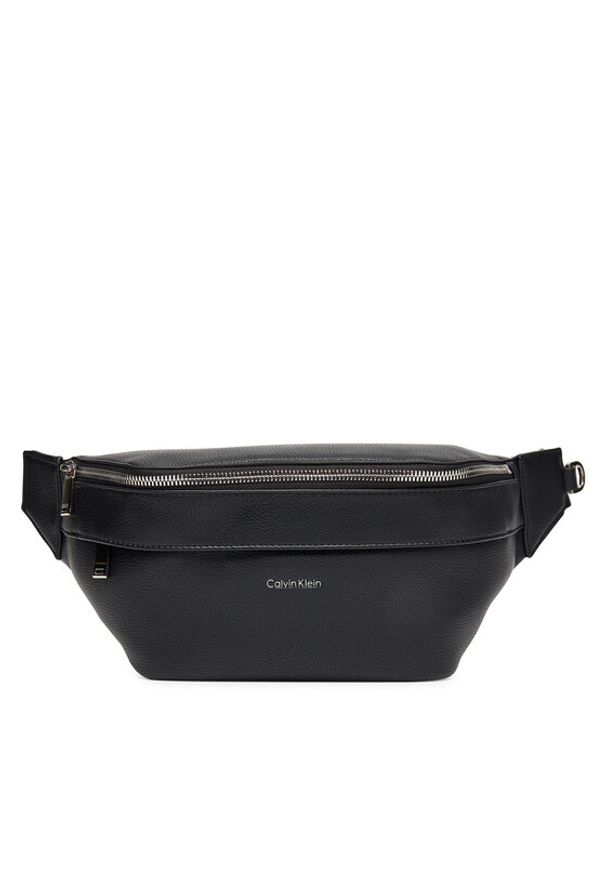 Calvin Klein Saszetka nerka Raised Waistbag LV04D3161G Czarny. Kolor: czarny. Materiał: skóra