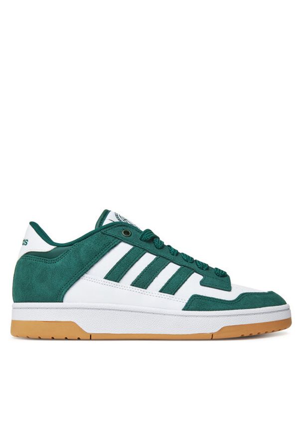 Adidas - adidas Sneakersy Rapid Court Low JR1009 Zielony. Kolor: zielony. Materiał: skóra