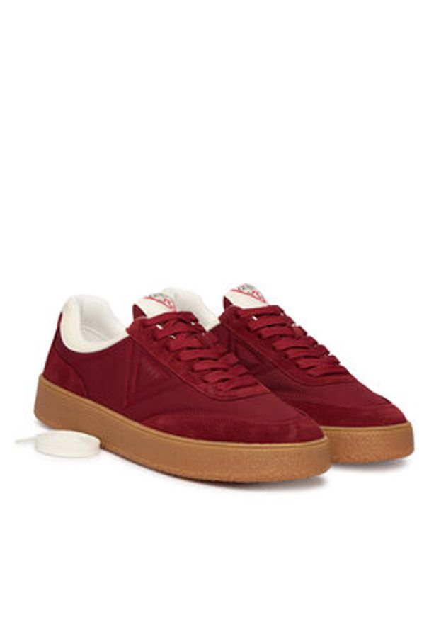 Guess Sneakersy FMPWIM FAB12 Bordowy. Kolor: czerwony. Materiał: zamsz, skóra
