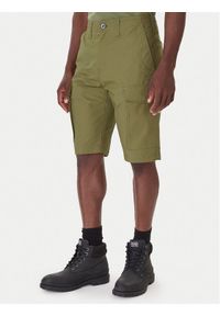G-Star RAW - G-Star Raw Szorty materiałowe Core D26220-C973 Szary Regular Fit. Kolor: szary. Materiał: bawełna