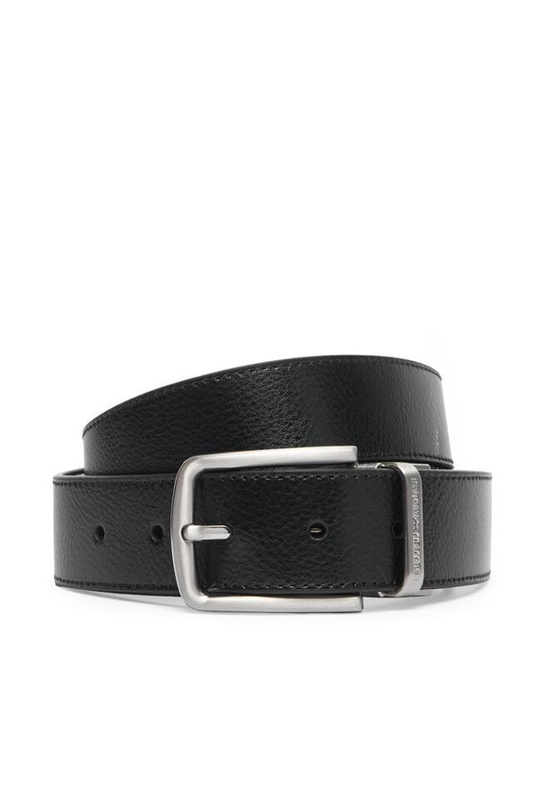Pasek Emporio Armani. Kolor: czarny
