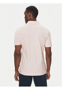 Hechter Paris Polo 74004 151902 Różowy Regular Fit. Typ kołnierza: polo. Kolor: różowy. Materiał: bawełna #5