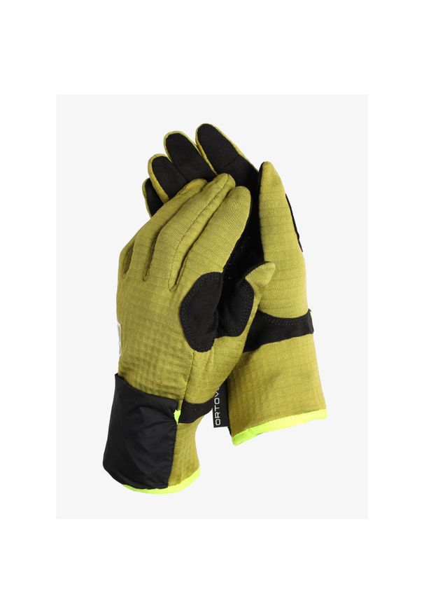 ORTOVOX - Rękawice skiturowe Ortovox Fleece Grip Cover Glove. Kolor: zielony