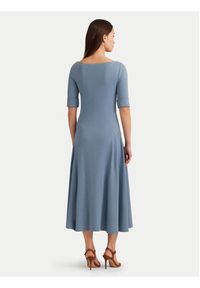 Lauren Ralph Lauren Sukienka codzienna 250863913013 Niebieski Regular Fit. Okazja: na co dzień. Kolor: niebieski. Materiał: bawełna. Typ sukienki: proste. Styl: casual