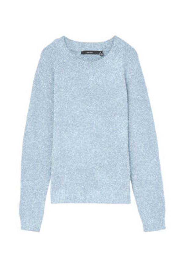 Vero Moda Sweter Doffy 10201022 Błękitny Regular Fit. Kolor: niebieski. Materiał: syntetyk