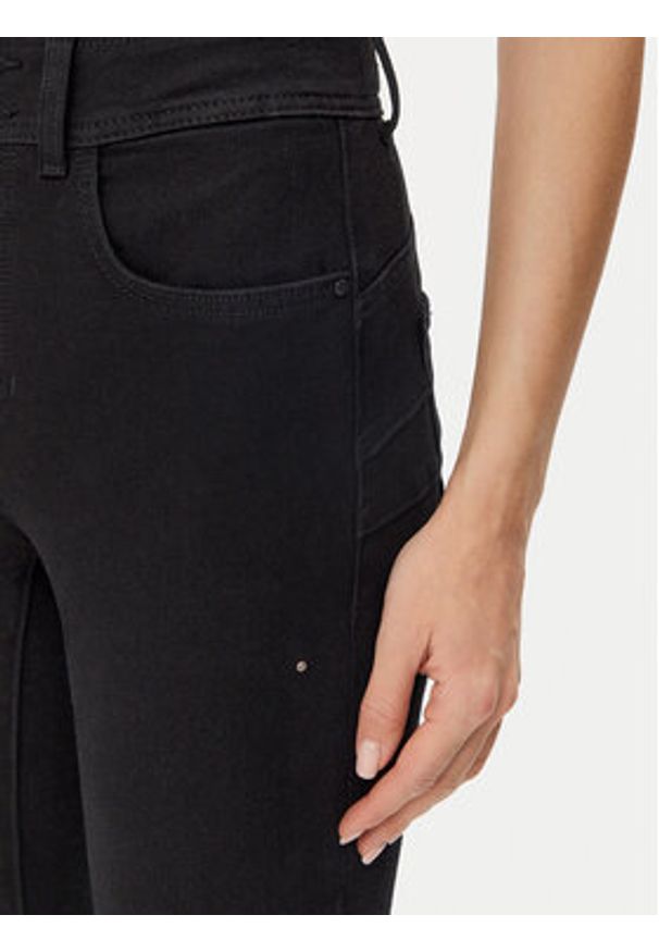 Guess Jeansy W5RA34 D5LM1 Czarny Slim Fit. Kolor: czarny