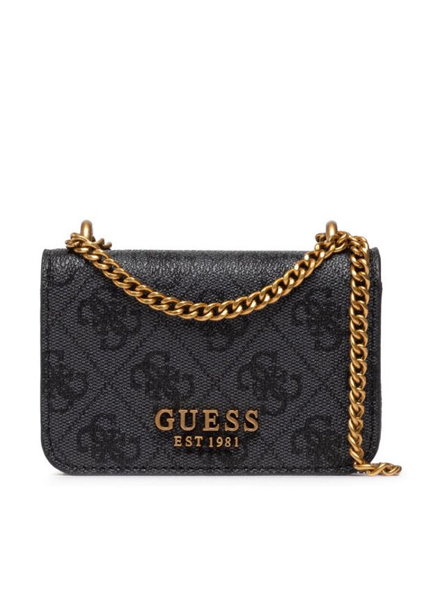 Guess Torebka Alexie (BB) Mini Bags HWBB84 16770 Szary. Kolor: szary. Materiał: skórzane