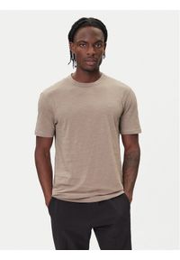 BOSS T-Shirt Tegood 50508243 Beżowy Regular Fit. Kolor: beżowy. Materiał: bawełna