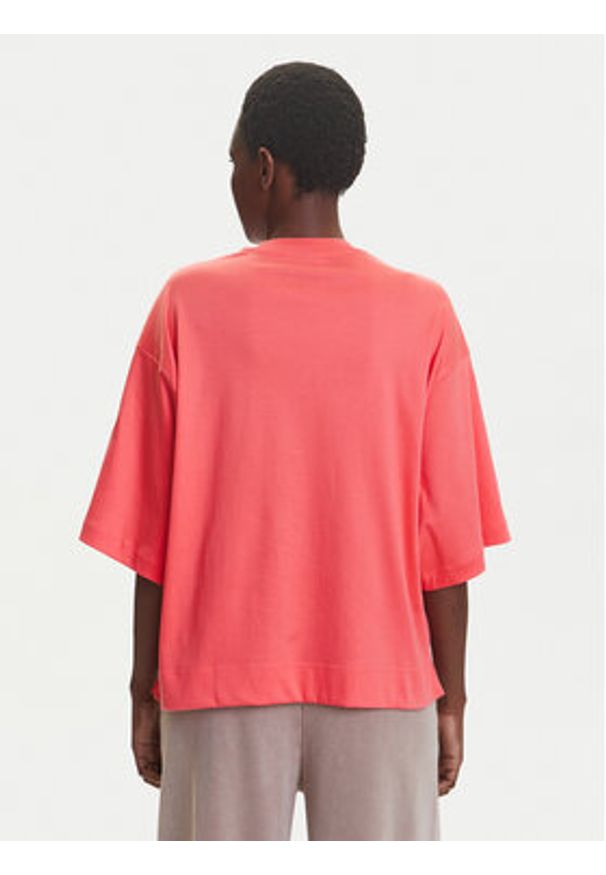 Adidas - adidas T-Shirt ALL SZN Soft Lux KD9769 Koralowy Loose Fit. Kolor: pomarańczowy. Materiał: bawełna