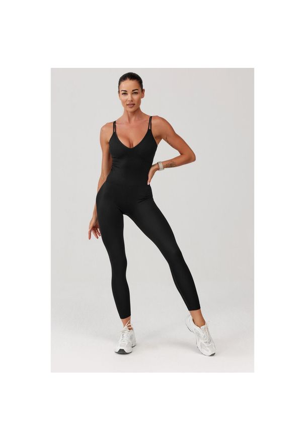 ROUGH RADICAL - Damski kombinezon sportowy Rough Radical Luna. Kolor: czarny. Sport: fitness