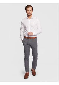 TOMMY HILFIGER - Tommy Hilfiger Koszula MW0MW25040 Biały Slim Fit. Kolor: biały. Materiał: bawełna #5